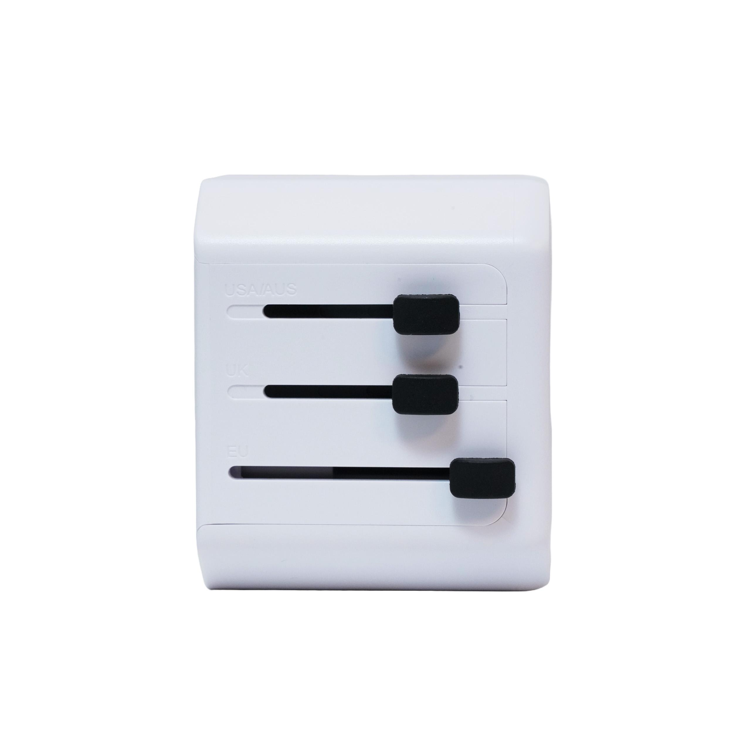 Customised Universal Travel Adaptor - White